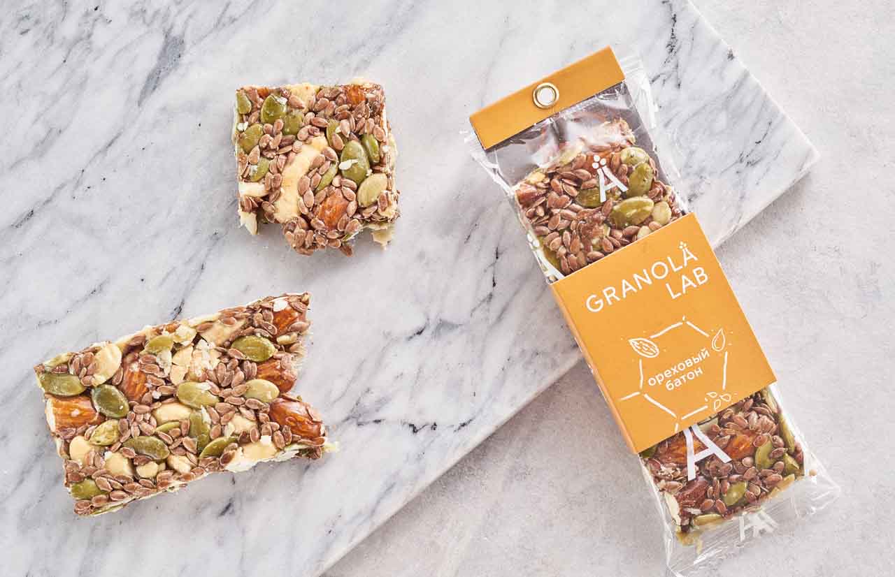 Батончик гранола «Ореховый», Granola Lab (40 г)